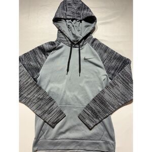 Nike Dri-FIT Gray Graphic Pullover Hoodie Men's Medium